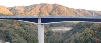 鋼とコンクリートから成る複合道路橋